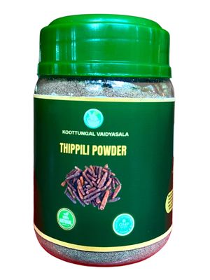 Koottungal vaidyasala Thippili Powder 100gm For Respiratory wellness and Immunity.