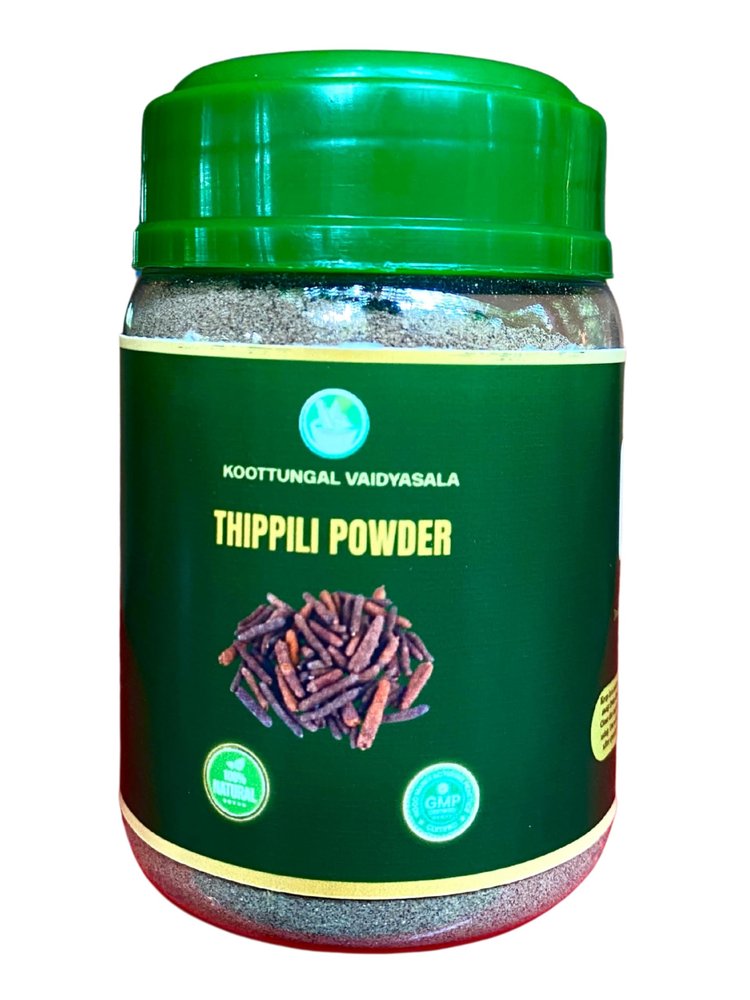 Koottungal vaidyasala Thippili Powder 100gm For Respiratory wellness and Immunity.