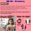 Tummy Friendly Chocolate Milk Mix for kids. Made of nuts, seeds. Healthy milk mix for 1 year old baby, toddlers, 2 year, 3 year old baby. kids chocolate milk powder mix - 200g (200g, Strawberry) view 4
