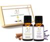Aadi Mool Sandalwood and Lavender Essential Oil for Aromatherapy, Diffuser, Massage, Skin and Hair Care Pack Of 2-10ML Each view 1