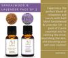Aadi Mool Sandalwood and Lavender Essential Oil for Aromatherapy, Diffuser, Massage, Skin and Hair Care Pack Of 2-10ML Each view 2
