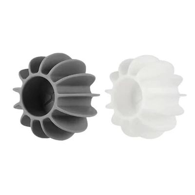 Tuffmax Silicone Laundry Balls for Washing Machine, Anti-Tangle Dryer Balls, Grey and White (Pack of 10 Pcs)
