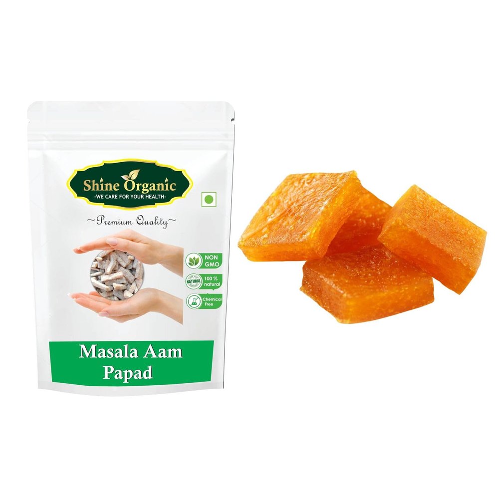 Shine Organic Masala Aam Papad | Khatta Meetha Aam Papad (800 GM) Chatpata Aam Papad - Mango And Aam Papad Slice | Khatta Meetha Aam Papads (200 GM) Sweet And Mangolicious