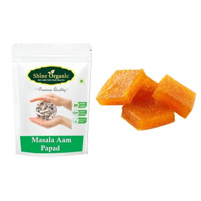 Shine Organic Masala Aam Papad | Khatta Meetha Aam Papad (400 GM) Chatpata Mango And Aam Papad Slice | Khatta Meetha Aam Papads (200 GM) Sweet And Mangolicious