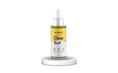 BlumeLife Clear Gut Drops | 30ml | Gut Cleanse Detox, Gut Health Supplements, Ayurvedic Digestive Cleanse & Detox with Haritaki, Bael, Kutki & Punarnava, Relief from Bloating, Acidity & Indigestion