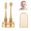 4MYL 2-in-1 Silicone Baby Oral Cleaning Brush Tongue Cleaner with Storage Box - Soft BPA-Free Bristles Toothbrush for Infant Oral Care for 6-24 Months Babies Toddler Hygiene Essentials view 1