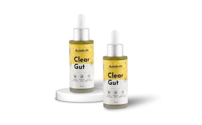BlumeLife Clear Gut Drops | 60ml | Gut Cleanse Detox, Gut Health Supplements, Ayurvedic Digestive Cleanse & Detox with Haritaki, Bael, Kutki & Punarnava, Relief from Bloating, Acidity & Indigestion