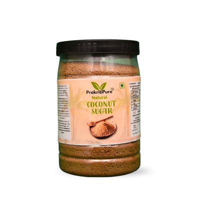 Prakritipure Coconut Sugar 700g  Low GI Natural Sweetener with Rich Caramel Flavor | Sustainable Sugar Substitute for Baking & Cooking