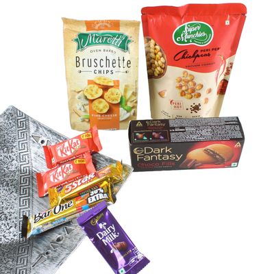 Premium Snacks with Imported Bruschette And Chocolate Gift Hamper | Chocolate Gift | Gift For Birthday