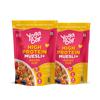Yogabar High Protein Muesli Fruits & Nut 850Gm Pack of 2, 22G Protein | Packed With Apple, Almonds, & Super Seeds| Best High Protein Breakfast Cereal For Energy & Nutrition view 1