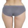 Adina Claim Comfort Women Cotton Lycra Ribbed Hipster Panty | Low Waist Seamless Underwear with Bow | Soft Stretchable Stylish Lingerie for Girls | Comfortable Innerwear for Women Grey view 2