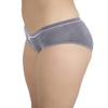 Adina Claim Comfort Women Cotton Lycra Ribbed Hipster Panty | Low Waist Seamless Underwear with Bow | Soft Stretchable Stylish Lingerie for Girls | Comfortable Innerwear for Women Grey view 4
