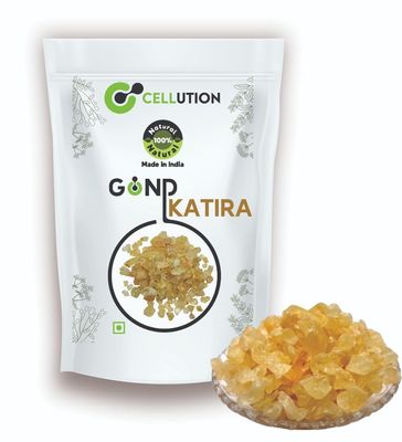 Cellution Gond Katira, 250gm Natural Edible Gum Tragacanth Gum, Almond Gum, Badam Pisin, Katora Gondh, Badam Banka for Laddu Making & Sweets | High Cooling Properties | (250 Grams)