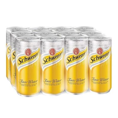 Schwepp Indian Tonic Water Can-, Pack of 12 x 330 ml (Imported)