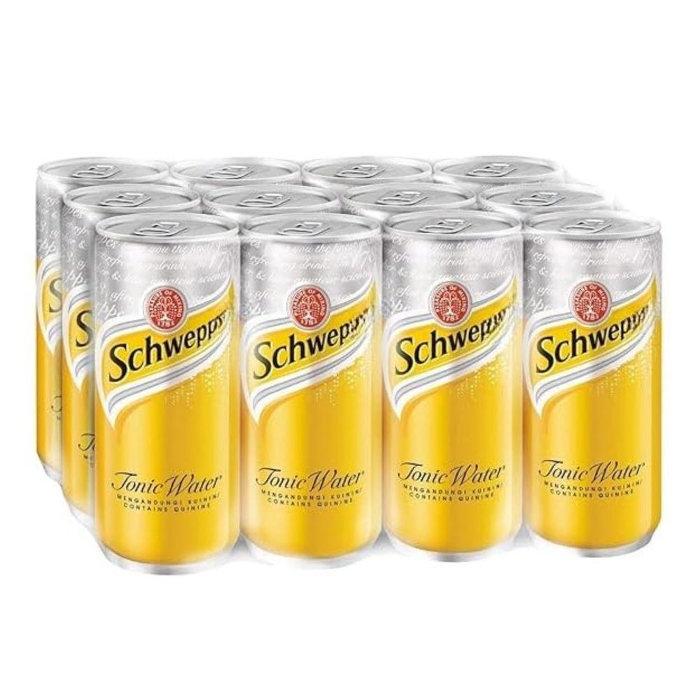 Schwepp Indian Tonic Water Can-, Pack of 12 x 330 ml (Imported)