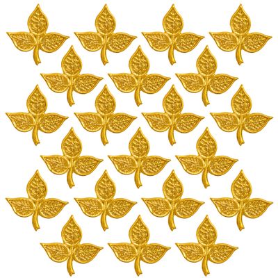21 Pcs Gold Belpatra Leaves for Puja Shivji