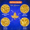 21 Pcs Gold Belpatra Leaves for Puja Shivji view 4