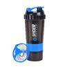 AFFODYL Protein Shaker Bottle, 500 ml, with Mixing Ball and Storage Compartment (Multicolor) view 2