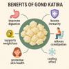 Cellution Gond Katira, 400gm Natural Edible Gum Tragacanth Gum, Almond Gum, Badam Pisin, Katora Gondh, Badam Banka for Laddu Making & Sweets | High Cooling Properties | (400 Grams) view 3