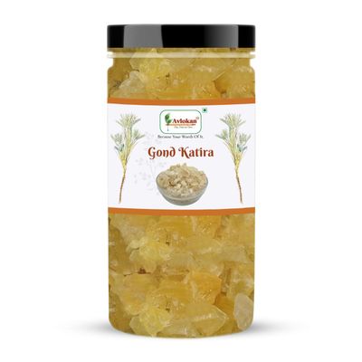 Avlokan Gond Katira orgainc 250 gm - Tragacanth Gum-Edible Gum & Natural Resins for Health, Beauty, & Culinary Uses