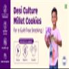 Desi Culture Ragi & Chocolate Millet Cookies | No Maida, No Palm Oil, No Refined Sugar | Jaggery Sweetened Healthy Biscuits | Gluten-Free, High Fibre | Eggless Vegetarian Tea Time Snack | 200 g view 4