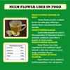 3V PRODUCTS Natural Dried Neem Flower - 150 Gram | Indian Lilac | Veppam Poo | Azadirachta Indica Flower view 3