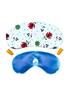 Jewelorra Cotton Cooling Eye Mask  Sleep Mask for Men & Women  Soft, Breathable, Adjustable Eye Cover for Travel, Rest, Migraine Relief, Puffy Eyes & Dark Circles(Red Flower). view 1