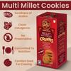 Bake & Co Multi Millet Cookies, Millet Cookies, Gluten Free No Maida Cookies, Tasty & Healthy, Wholesome Everyday Snack, Perfect Blend of Goodness & Flavor, Mood Lifting Preservative-Free Cookies view 2