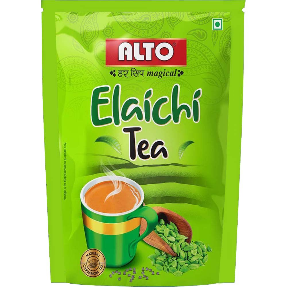 ALTO Elaichi CTC Tea | 100% Natural Ground Cardamom blended with Assam Tea | Flavorful, and Aromatic Blend Perfect for a Bold and Refreshing Brew | Premium Black Powder | No Added Essence (800g)