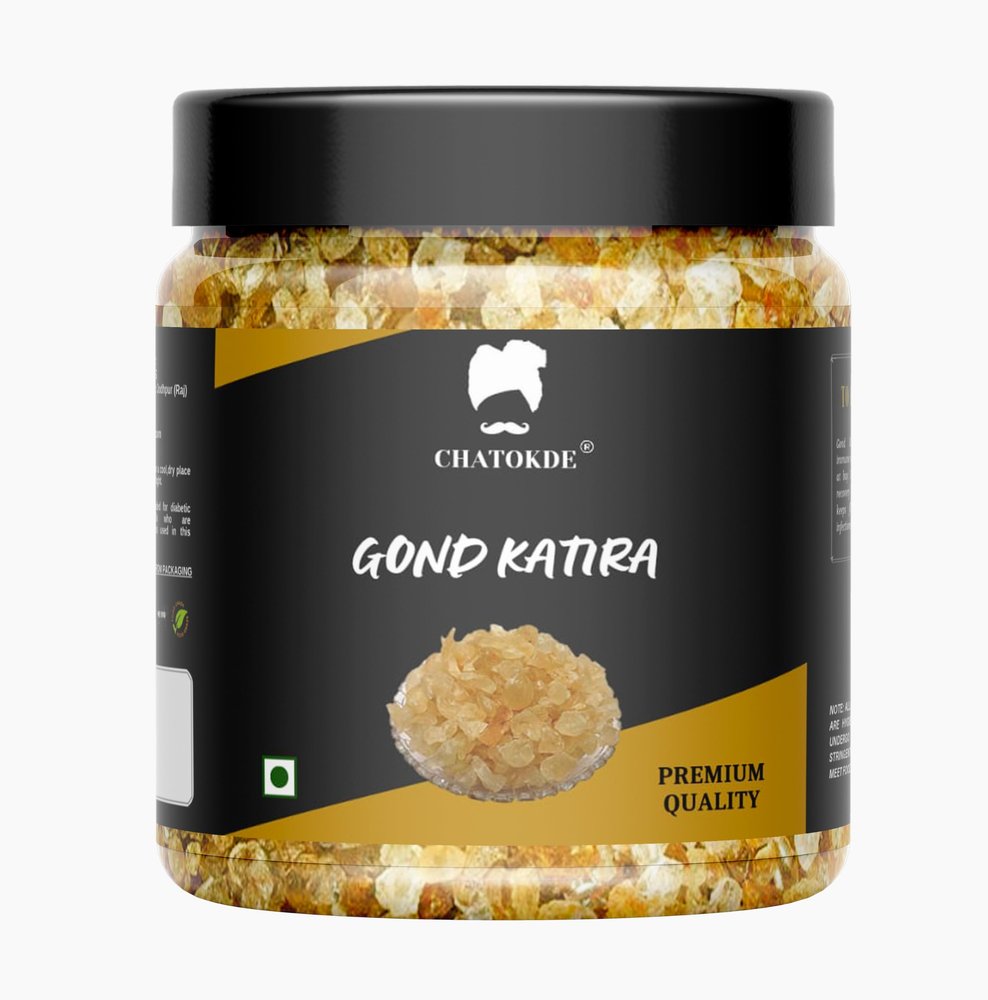 Chatokde Pure Natural Gond Katira 100gm Jar Pack| Almond Gum Badam Pisin, Tragacanth Gum | High Cooling Properties | 100% Natural Superfood