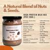 Purnayaveda High Protein Milk Mix | Seed & Nut Blend with Cocoa Flavor | Homemade | No Preservatives | Naturally Sweetened with Dates & Mishri | 300g (Cocoa) view 4