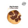 Flex Cookie - High Protein Cookie | Classic Choco Chip - 21g Protein, No Palm Oil, Made With Honey, Couverture Chocolate, Soft Baked, No Preservatives | Protein Cookie for Muscle Gain, Keto & Fitness - Pack of 4 view 3