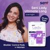 SENI Lady Ultimate Long Bladder Control Pads |52 pcs Pack of 2 | Overnight Incontinence Protection, Highly Absorbent, Skin-Friendly, Discreet & Comfortable view 2