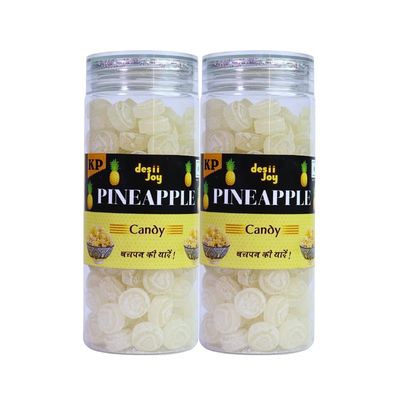 Desiijoy Pineapple Candy || Sweet Refreshing candies || 200g Pack of 2