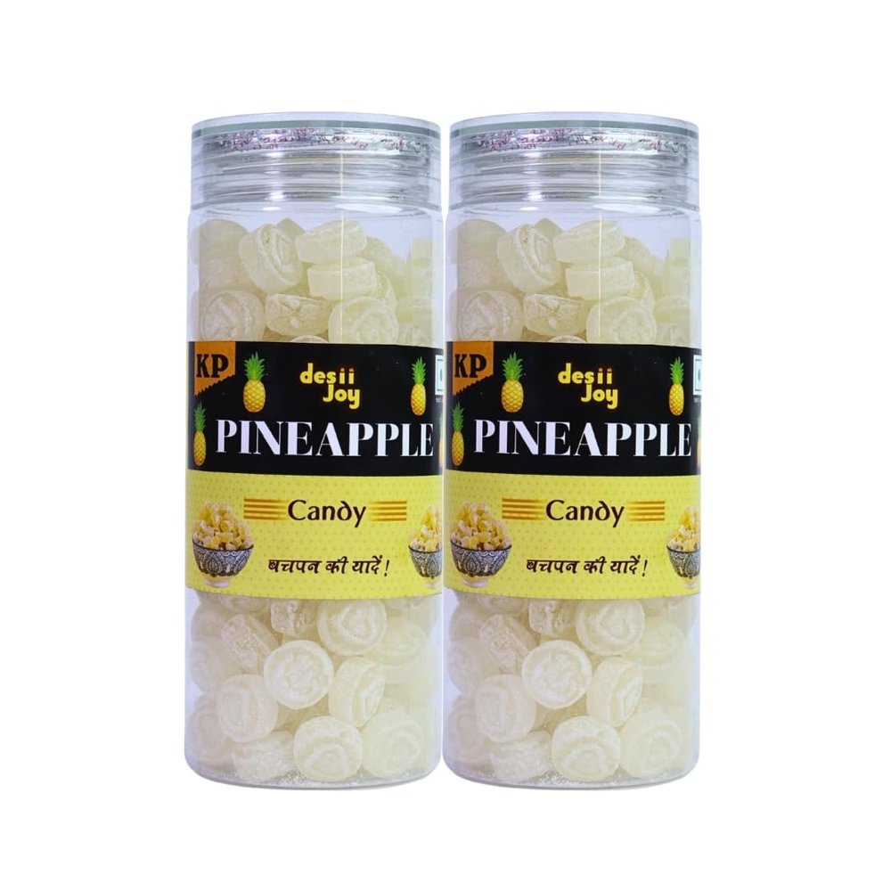 Desiijoy Pineapple Candy || Sweet Refreshing candies || 200g Pack of 2