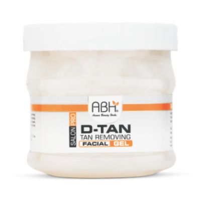 ABH Salon Pro D-Tan Facial Gel Tan Removal Gel for Face Brightening & Skin Soothing Formula for All Skin Types 500g
