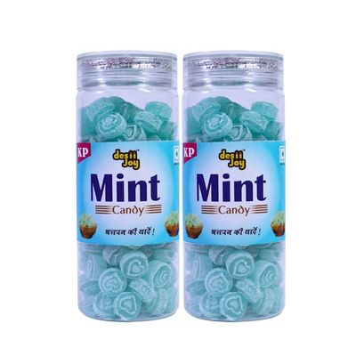 Desiijoy Mint Candy, Sweet and refreshing candies, 200g (Pack of 2)