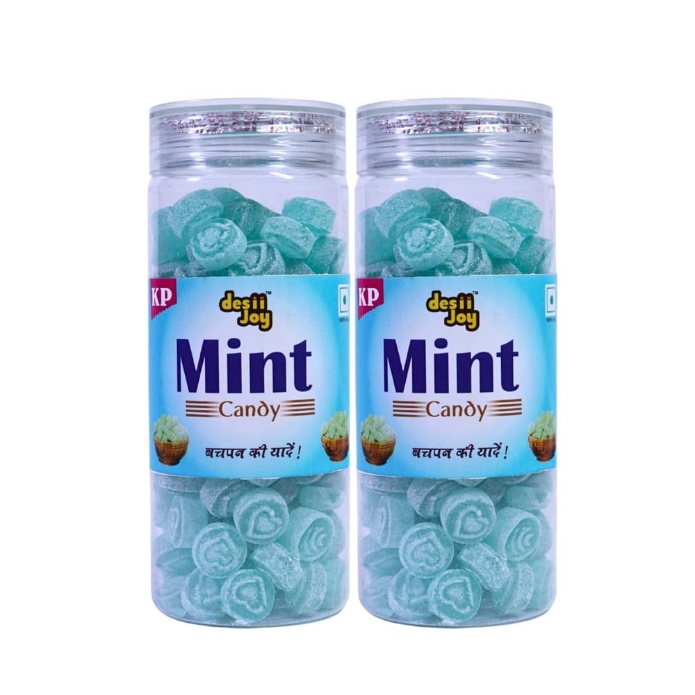 Desiijoy Mint Candy, Sweet and refreshing candies, 200g (Pack of 2)