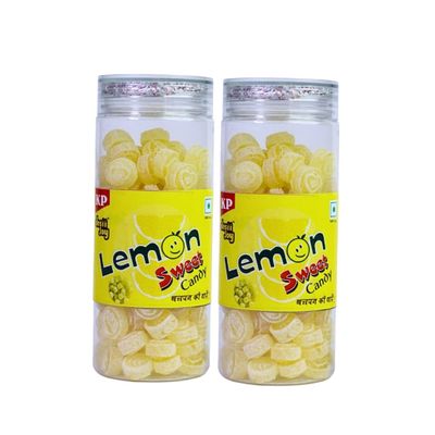 Desiijoy Lemon Flavoured Sweet Candy, Refreshing, 200gms (Pack of 2)