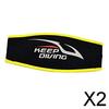 CALANDIS 2xComfort Neoprene Diving Scuba Mask Strap Cover Protector Black Yellow | Masks | Scuba & Snorkeling | Water Sports view 2