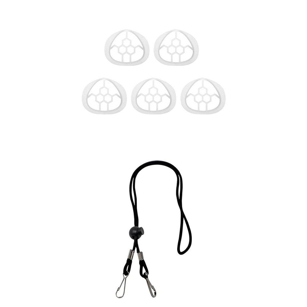 CALANDIS 5Pcs Face Mask Silicone Inner Bracket Frame with 1pcs Mask Lanyard | Hats & Headwear | Clothing, Shoes & Accessories | Fishing