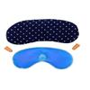Zenkova Soft Cotton Eye Mask with Gel Adjustable Sleep Eye Mask for Travel, Nap, Meditation Lightweight, Breathable Cover for Headaches, Puffy Eyes & Rest(Blue Dot). view 1