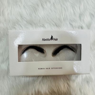 Abnitio Hair 100% Human Hair Eyebrows for Men and Women Re-Usable Lace Base Eyebrows Natural Color (Women)