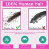 Abnitio Hair 100% Human Hair Eyebrows for Men and Women Re-Usable Lace Base Eyebrows Natural Color (Women) view 4