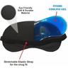 Zenkova Soft Cotton Sleep Mask with Cooling Gel Pad  Breathable, Adjustable Eye Cover for Sleeping, Naps, Travel, Puffy Eyes & Headache Relief(Blue Dot). view 3