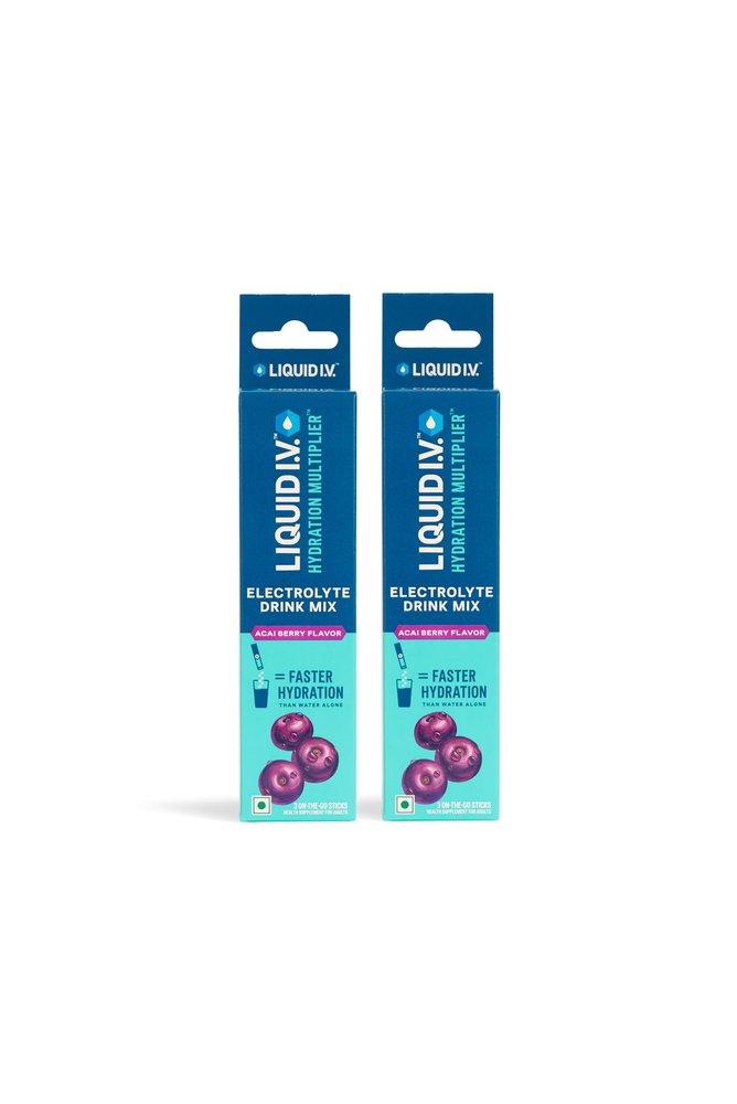 Liquid I.V. Hydration Multiplier- Acai Berry | Electrolyte Powder Drink Mix 16g | Pack of 3