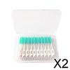 CALANDIS 2x160 Pcs Dental Interdental Brush Tooth Pick Flosser Toothpick Sticks Green | Oral Care view 2