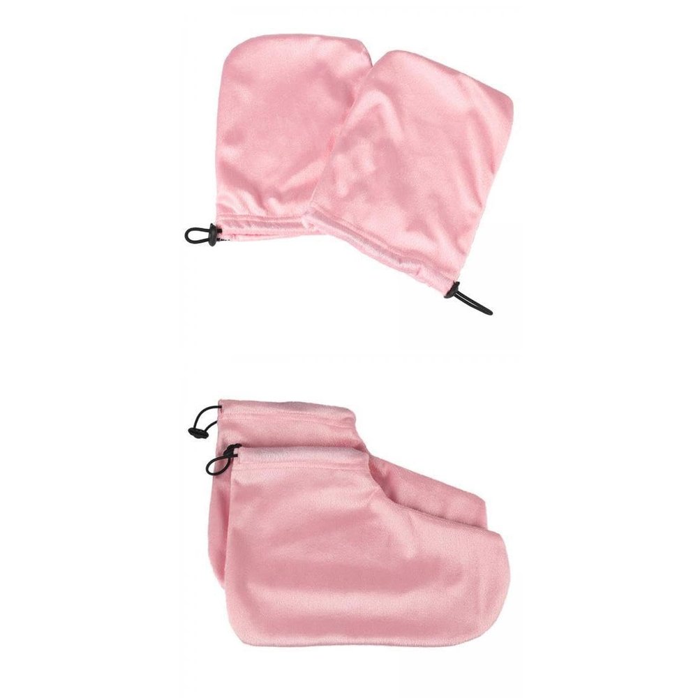 CALANDIS 2 Pairs Paraffin Wax Mitts for Hand and Feet Keep Warm Nail Art Tools | Shaving & Hair Removal
