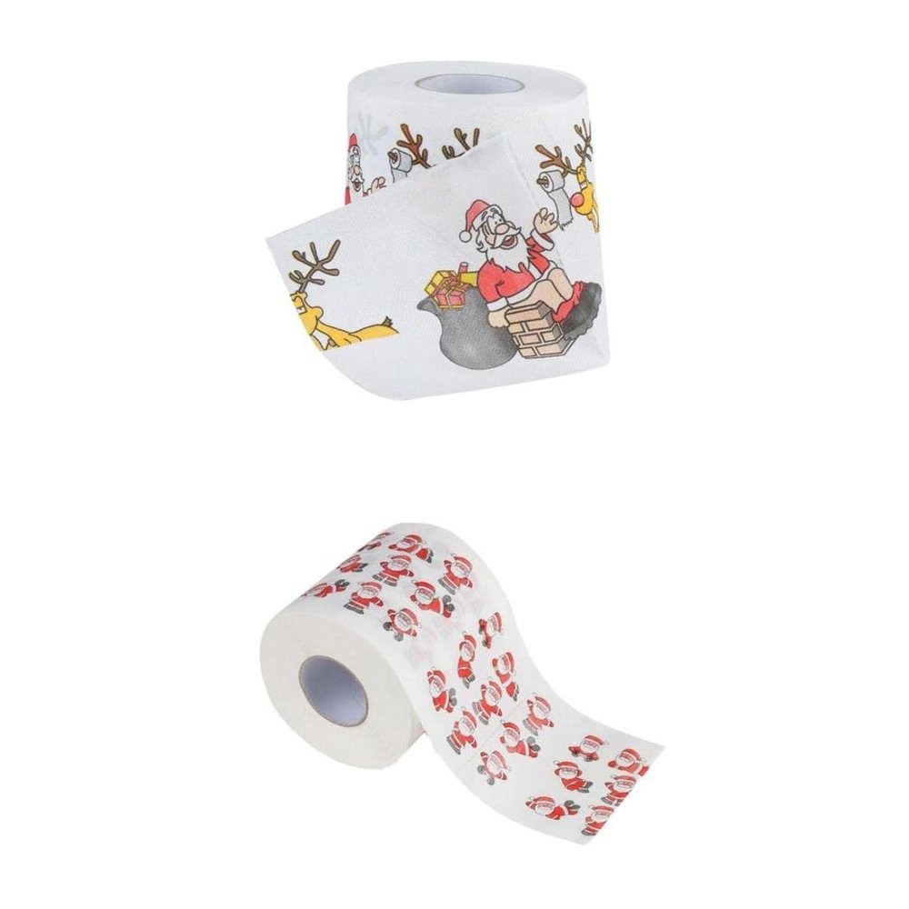 MERISHOPP 2 Pcs Santa Claus Paper Roll Merry Christmas Bathroom Decor Novelty Gifts|Home & Garden | Household Supplies & Cleaning | Paper Products