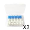 CALANDIS 2x160 Pcs Dental Interdental Brush Tooth Pick Flosser Toothpick Sticks Blue | Oral Care view 2
